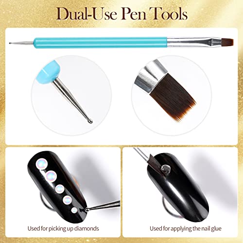 BORN PRETTY Solid Nail Tips Glue Gel Strong Nail Glue for Stick on Nails False Nail Glue Super Strong Nail Glue Nail Art Rhinestone Glue Gel