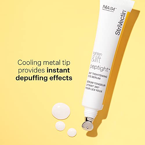 StriVectinTighten & Lift Peptight 360 Degree Eye Serum with Tightening & Brightening Peptides for Wrinkles, Under Eye Bags and Puffiness, 1 fl oz