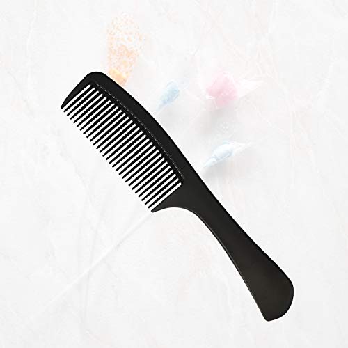 Hair Comb - a Professional Black Carbon Fibre Detangling Hair Comb by Tongtletech, Barber Comb Hairdressing Hair Styling Comb Heat Resistant Anti