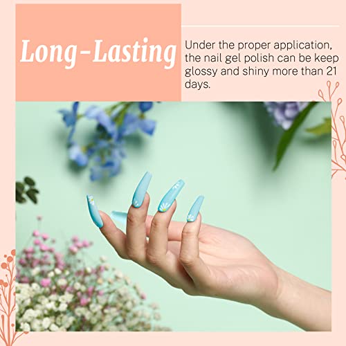 Gel Nail Kit, VANREESA with 36W U V LED Nail Lamp 16 Pcs Gel Nail Polish Set All Seasons Glossy Matte Top Base Coat Gel Nail Starter Kit White Re