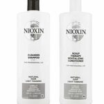 Nioxin System 1 Cleanser & Scalp Therapy Duo Set For Normal To Thin-Looking Hair 33.8 Oz (1 Liter)