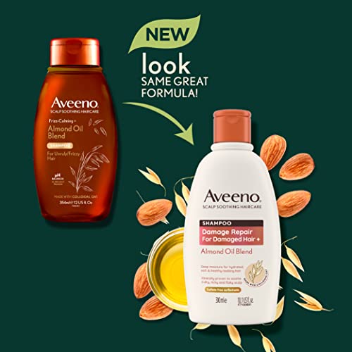 Aveeno Damage Repair Almond Oil Scalp Soothing Shampoo for Damaged Hair 300ml