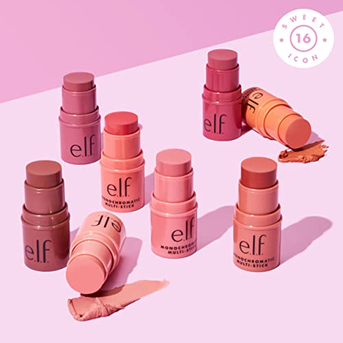e.l.f. Monochromatic Multi Stick, Creamy, Lightweight, Versatile, Luxurious, Adds Shimmer, Easy To Use On The Go, Blends Effortlessly, Dazzling P