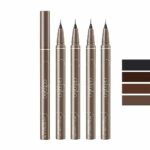 Brown Liquid Eyeliner Set Waterproof Long-Lasting Quickly Dry Eye Liners Colorstay Eyeliner Pen Thin Tip Silky Smooth Sweatproof (4Packs)