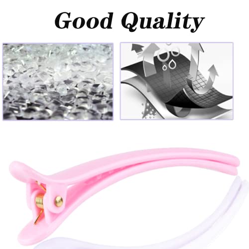 CCLKHY 6 Pcs Hair Sectioning Clips, Plastic Hairdresser Clips, Hair Hairdressing Styling Clips for Styling of All Hair Types