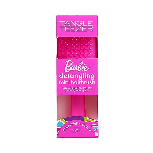 Barbie™ x Tangle Teezer | The Mini Ultimate Detangler Hairbrush for Wet & Dry Hair | Perfect for Traveling & Small Hands | Eliminates Knots & Red