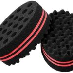 nuosen 2 pcs Hair Sponge Brush, Twists Dread Afro Coils Hair Curl Brush For Home and Barber