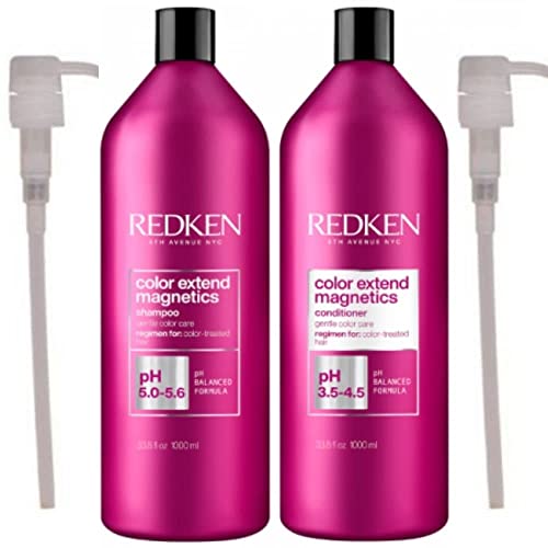 REDKEN COLOUR EXTEND MAGNETICS SHAMPOO & CONDITIONER 1000ML + PUMPS DUO