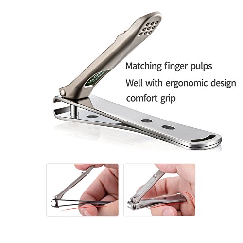 Nail Clippers,Fingernail and Toenail Cutters, Sharp and Durable Nail Cutter,Made of Medical Grade Stainless Steel,Nail Clipper Gift for Men and W