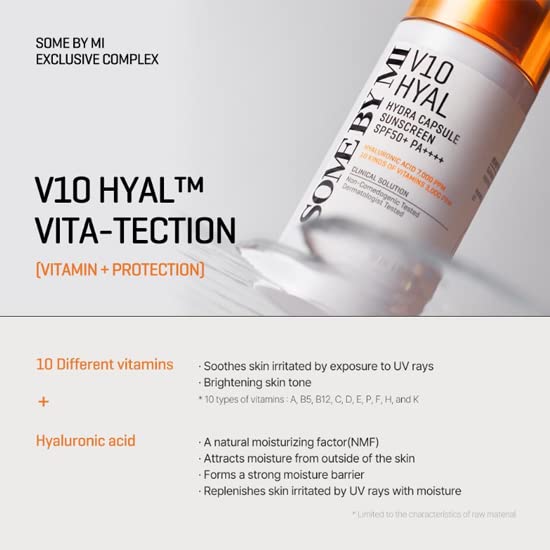 SOME BY MI V10 Hyal Hydra Capsule Sunscreen SPF 50+ PA++++ 40ml