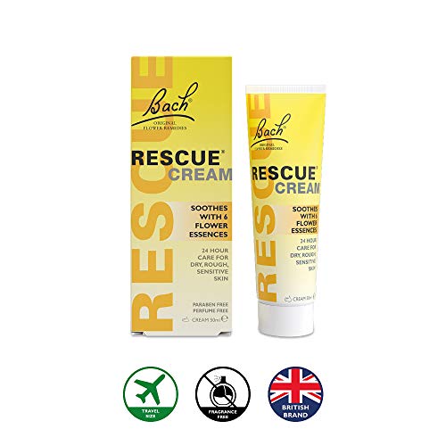Nelsons Rescue Remedy Cream, Fragrance Free Moisturising Cream with Flower Essences for Emotional Wellness and Balance, Only for Skin, 50 ml