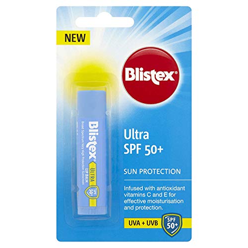Blistex Ultra Lip Balm with SPF 50 Plus Lip Protection from UVA and UVB Rays, 4.25 g