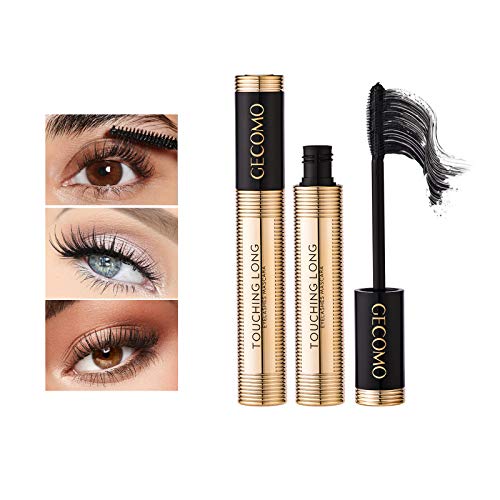 Mimore Mascara Long Lasting Waterproof & Smudge-Proof Natural Fiber Lash Mascara, Lengthening and Thick, fiber Mascara Volume Enhancer Eye Lash M