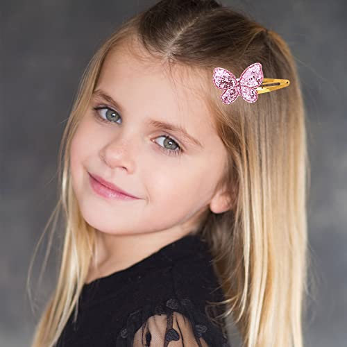 KEYRI 24 Pcs Hair Clips Girls Hair Accessories Star Butterfly Crown Heart Shaped Hair Barrettes Women Hair Pins Sparkly Cute Hair Clips for Girls