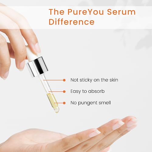 Natural Vitamin C Serum for Face- with Hyaluronic Acid, Ferulic Acid, Vitamin E - Premium Anti Aging & Anti Wrinkle Serum with Antioxidant Benefi
