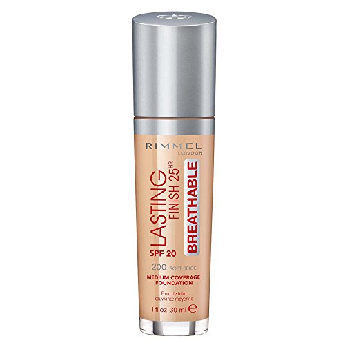 Rimmel London Lasting Finish Breathable Foundation, Spf 20, 101 Classic Ivory