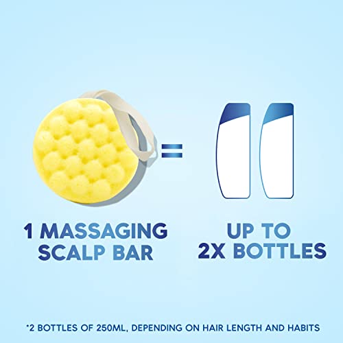 Head and Shoulders Deep Clean Anti-Dandruff Vegan Shampoo Bar with Citrus, Solid Travel Toiletries for All Hair Types & Dry Scalp (70G) Rich Lath