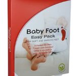 Baby Foot Foot Scrub, 2 Pack, Foil Socks, German Language Description