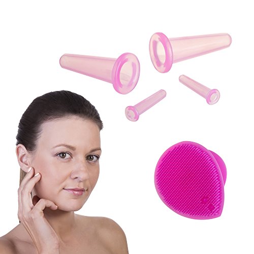 Cupping Therapy Set for Face - Double Chin Reducer - Face Cupping Set - Ideal to Cup Your Cheeks, Chin and Lips - Facial Cupping Sets - Anti Cell