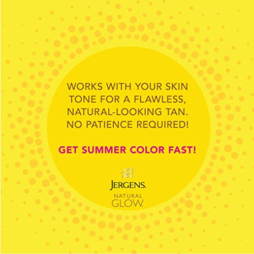 Jergens Natural Glow Instant Sun Sunless Tanning Mousse for Body, Deep Bronze, 6 Ounces