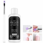 Ownest Nail Extension Gel Solution,Quick Poly Gel Slip Solution,Nail Extension Gel Liquid Solution, Nail Gel Liquid Extension,Nail Gel Builder,fo