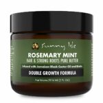 Sunny Isle Rosemary Mint Hair and Strong Roots Butter 2oz, Infused with Biotin & Jamaican Black Castor Oil to Strengthen and Nourish Hair Follicl
