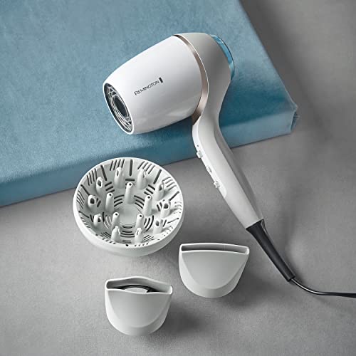 Remington Hydraluxe Pro Hair Dryer - EC9001, White