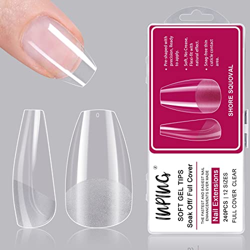 INPING Nail Glue, 6-In-1 Gel Nail Glue for Acrylic Nails Tips Extra Strong Nail False Nail Glue Artificial Bond Glue for Stick On Nails/Base Coat