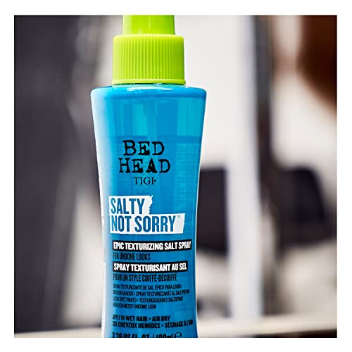 Bed Head by TIGI - Salty Not Sorry Hair Texturising Salt Spray - For Natural Undone Hairstyles - 100 ml