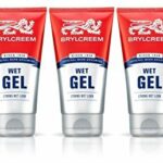 NEW 3 X BRYLCREEM STRONG WET LOOK GEL 150ml MENS HAIR STYLING GEL - BARGAIN!!!