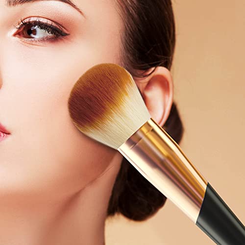 EDMIRE 10pcs Makeup Brushes including Foundation Brush, Eyeshadow and Eyebrow brushes. Essential Make up Brushes Set Gift for Women, Make up Brus