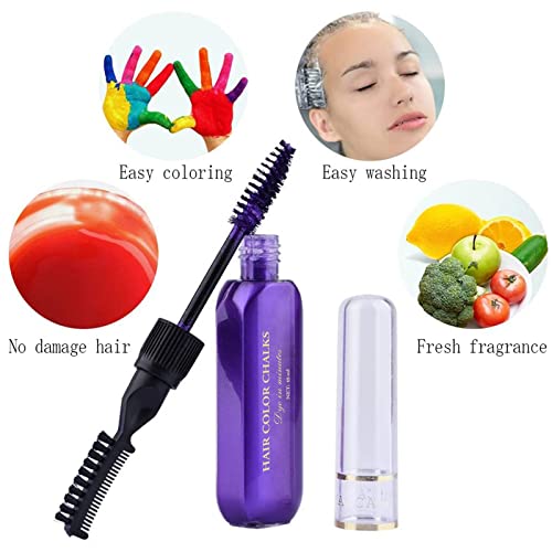 Hair Chalks for Girls, 8 Coloured Hair Dye Temporary, Washable Hair Spray Colour for Kids Men and Woman