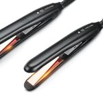VANESSA PRO Mini Hair Straightener for Short Hair, 100% Pure Titanium Hair Straighteners for One Pass to Achieve a Sleek Look, Curls Beautifully