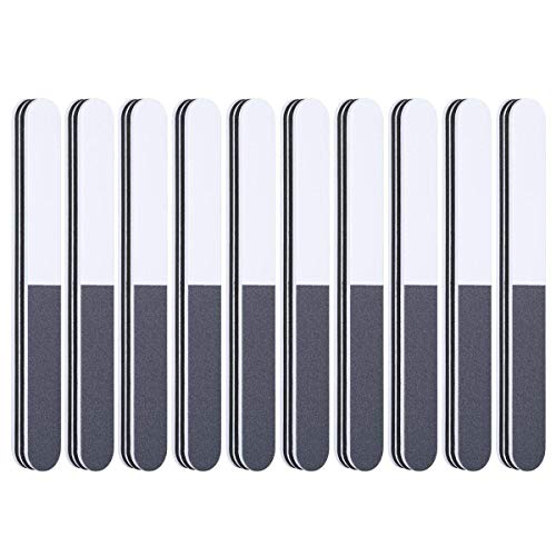Professional Nail Files and Buffers, Uooker 3 Ways Washable Double Sided Nail Files, Shape and Shine Nail Tool, Professional Nail Art Kit, Pack o