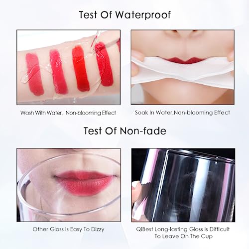 Black Lipsticks for Women Long Lasting - Matte Lipstick Highly Pigmented - Waterproof Moisturize Plumping Lip Gloss Non Stick Velvet Lipstick - U