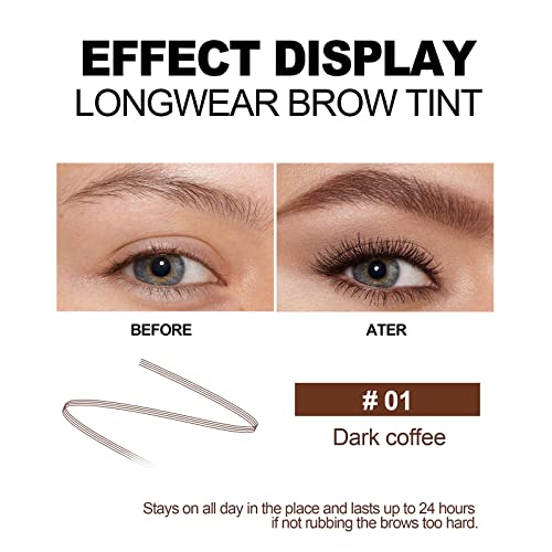 HANDAIYAN Eyebrow Pencil,Tattoo Eyebrow Pen with Fork Tip,Waterproof Sweatproof Brow Pen,Long Lasting Non-Depigmenting Microblading Eyebrow Pen f