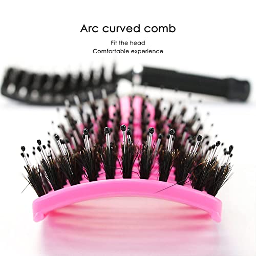 𝐒𝐈𝐃𝐒𝐓𝐘𝐋𝐄𝐒™ Detangle Hair Brush Improve Hair Growth Curved & Vented Best At Blow Drying For Wet Scalp Hairbrush for Curly Thick Hair brush Women M