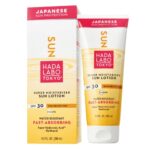 Hada Labo Tokyo Sun Lotion 200 ml - Sun Cream 30 SPF UVA UVB - Sunscreen for the Body - with Panthenol and Hyaluronic - Acid - Body Protection