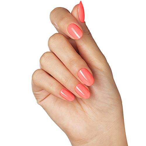 Bluesky Gel Nail Polish, Pink Neon Coral A074, Bright, Long Lasting, Chip Resistant, 10 ml (Requires Drying Under UV LED Lamp)