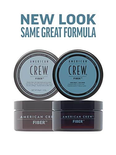 American Crew Fiber High Hold with Low Shine, Gifts For Men, For Thickening & Texture (85g) Matte Finish, Hair Styling Wax for Men
