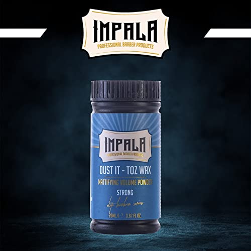Impala Hair Powder Men Hair Styling Texturizing Powder For All Hair Types, Instant Volume, Matte Texture, Easy to Use, Fluffy & Natural & Lightwe