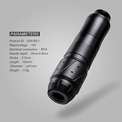 HAWINK Wireless Tattoo Machine Rotary Pen Kit 20pcs Tattoo Needles Cartridge Tattoo Grip Tape Wrap with Suitcase EM155P199RCAEN02-1