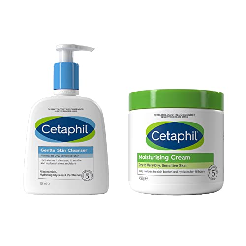 Cetaphil Body Moisturiser, 450g, Moisturising Cream For Dry to Very Dry, Sensitive Skin, With Niacinamide & Vitamin E