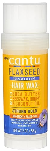 CANTU Flaxseed Smoothing Hair Wax with Shea butter beeswax, Honey & Coconut Oil (Strong Hold) 2oz 56 g (Pack of 1)