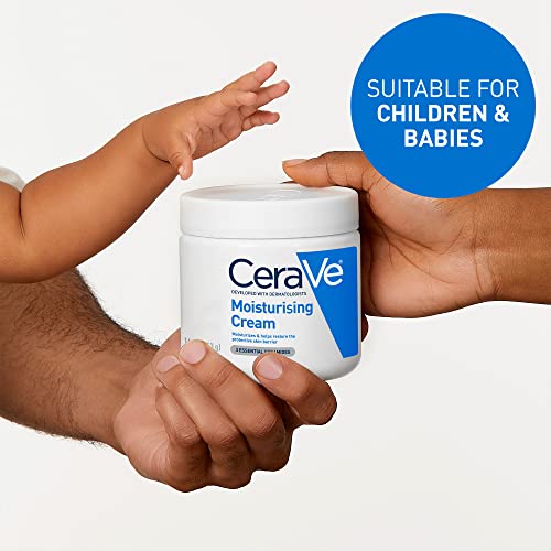 CeraVe Moisturising Cream for Dry to Very Dry Skin 340 g with Hyaluronic Acid and 3 Essential Ceramides