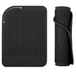 Opopark Silicone Heat Resistant Mat for Hair Straightener, Curling Irons, Flat Iron, Curling Iron, Multifunctional Non-Slip Travel Mat Pad for Ho