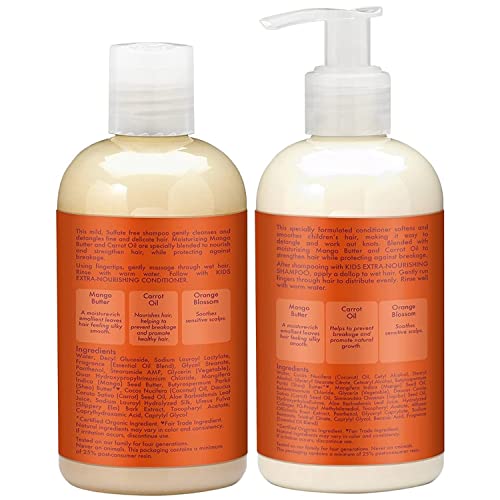 Shea Moisture Mango & Carrot Kids Shampoo and Conditioner Set by Shea Moisture