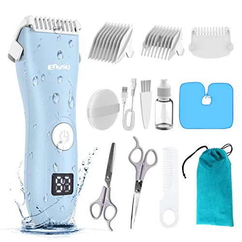 Favrison Baby Hair Clippers, Professional Quiet Hair Trimmer for Kids and Toddler, Waterproof & Rechargeable Cordless Hair Cutting Machine for Ch