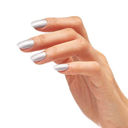 Bluesky Gel Nail Polish, Spring 2021 Collection, Move With Grace Ss2110, 10 ml, Silver, Metallic, Shimmer (Requires Curing Under LED or UV Lamp)