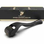 Red-Blooded Beard Growth Roller | Stimulate Beard and Hair Growth | 540 0.5mm Titanium Needles | Derma Roller For Men | Matte Black Beard Roller